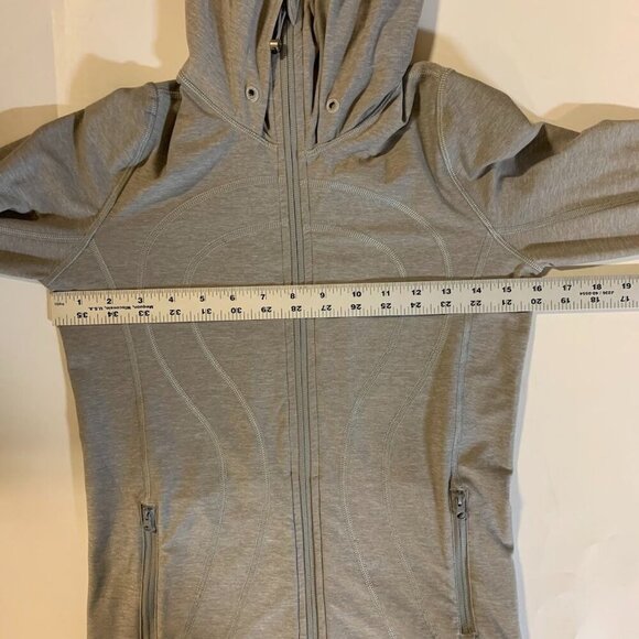 Lululemon Women's In Stride Full Zip Thumbholes‎ Sweatshirt Hoodie Size 2 - Picture 10 of 12